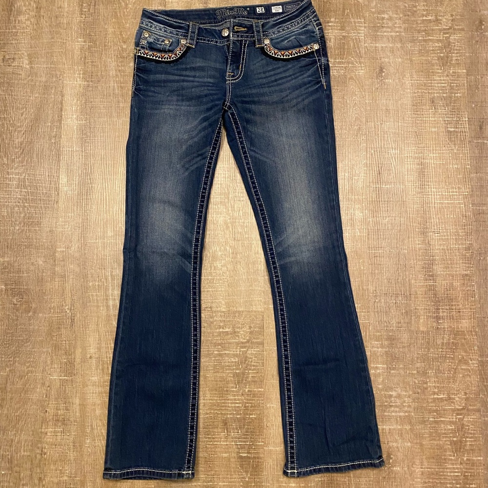 Miss Me Dark Wash Boot Cut Jeans 28x33